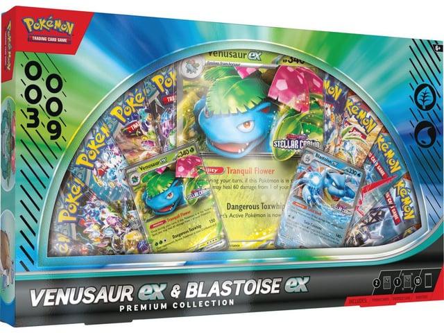 Pokemon Trading Card Game Venusaur EX & Blastoise EX Premium Collection