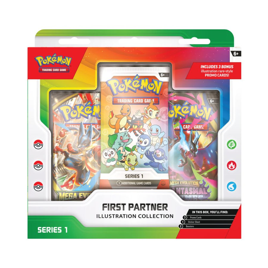 Pokémon First Partners Illustration Collection Series 1 PRE ORDER(20 mars 2026)