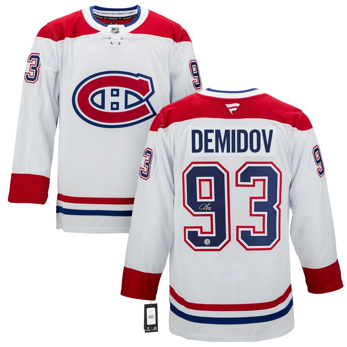 Ivan Demidov Autographed Montreal Canadiens Fanatics Jersey