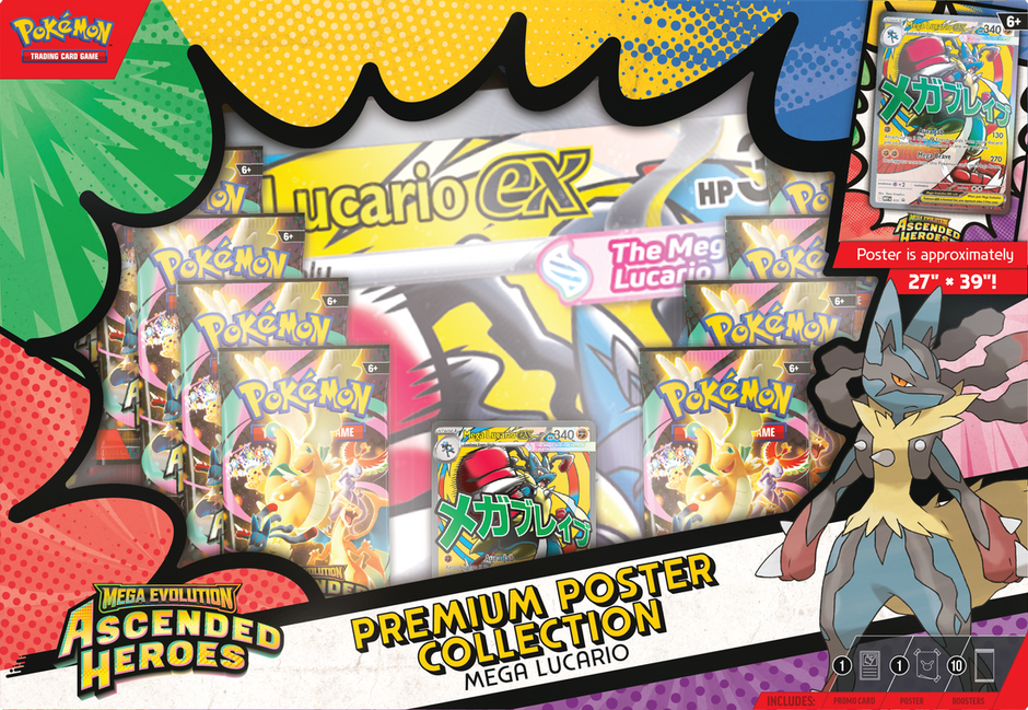 Pokemon ME-2.5 Mega Evolution Ascended Heroes Premium Poster Collection