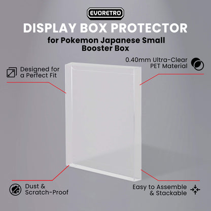 Pokémon Retail Booster Pack EVORETRO PET Protectors (Cardboard Packaging, 0.40 mm, 10-Pack)