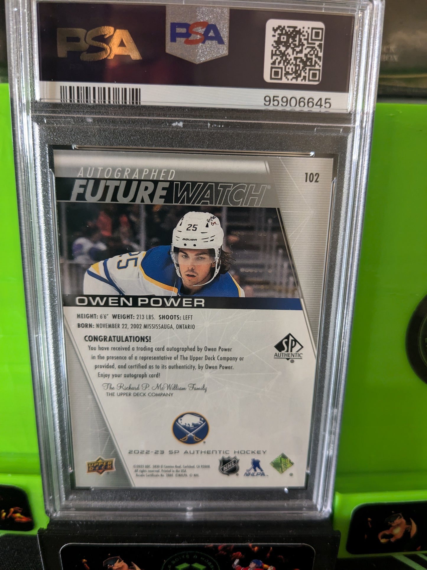 Owen Power Futur watch auto PSA9