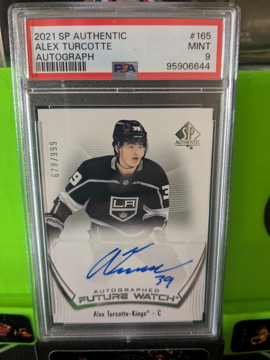 Alex Turcotte Futur watch auto PSA9