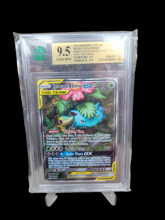 Venusaur And Snivy GX MNT 9.5