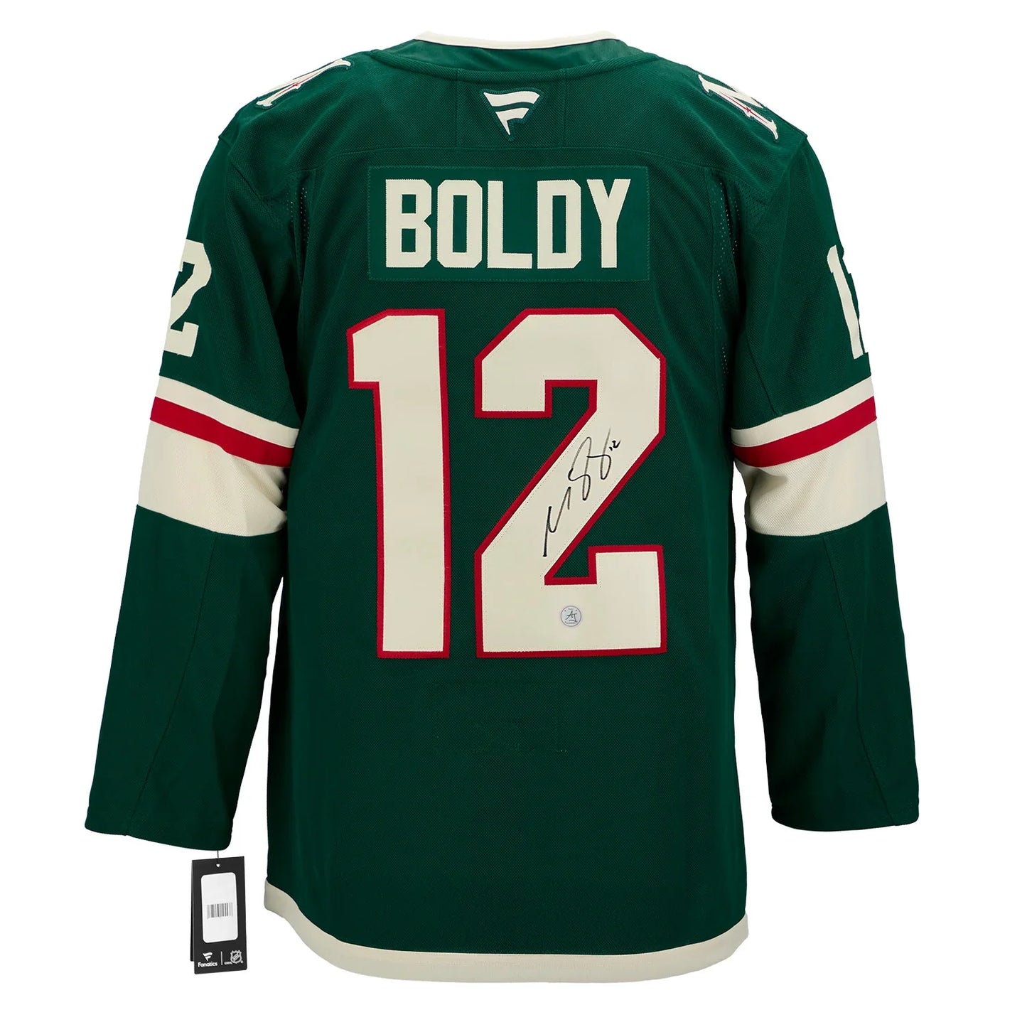Matt Boldy Autographed Minnesota Wild Fanatics Premium Jersey