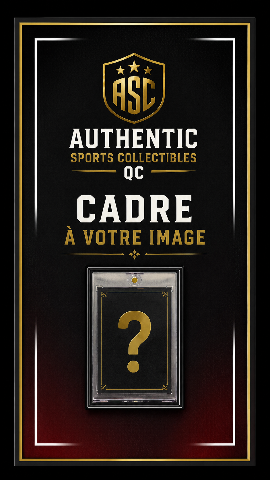 Cadre pour carte sur mesure(Choix de votre Athlète)