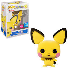 Funko Pop Pokémon Pichu 580 Flocked - Wondrous Convention 2020 Exclusive