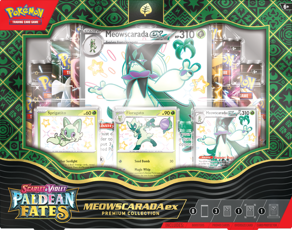 Pokemon paldean fates premium collection Meowscarada ex