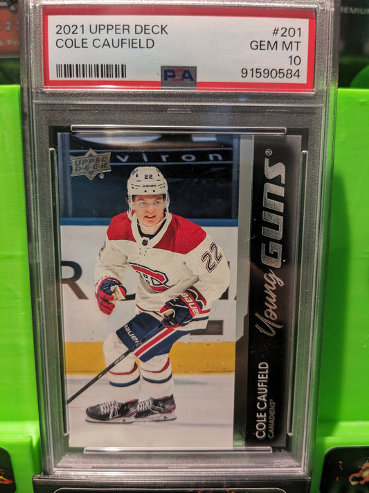 Cole Caufield young guns psa10