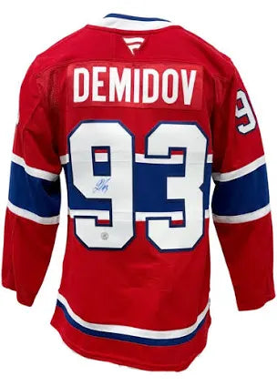 Ivan Demidov Signed Jersey Montreal Canadiens Red Fanatics Premium