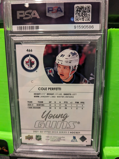 Cole Perfetti young guns psa10