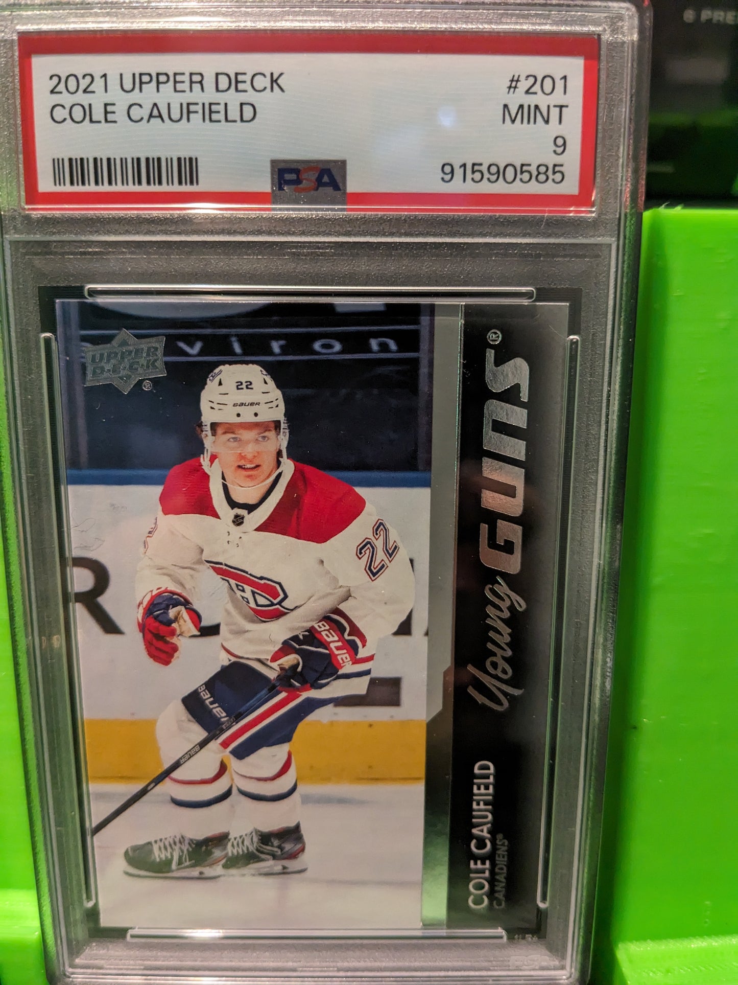 Cole Caufield young guns psa9