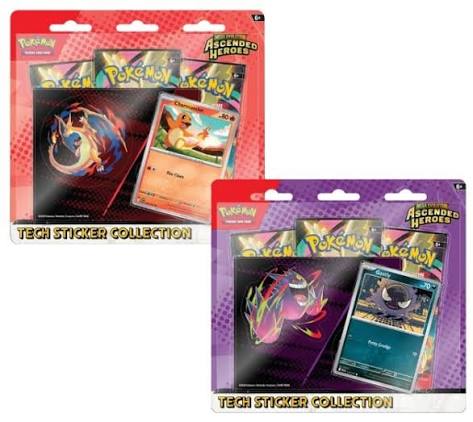 Pokémon - Mega Evolution Ascended Heroes - Tech Sticker Collection Display