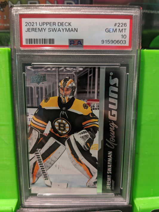 Jeremy Swayman young guns psa10