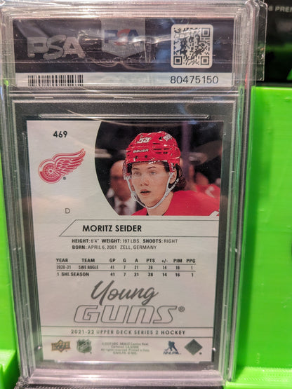 Moritz Seider young guns psa10