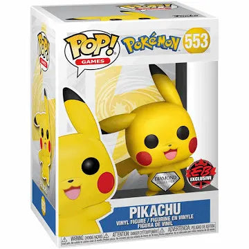 Funko POP! Games: Pokemon Pikachu Waving Diamond 3.75-in Vinyl Figure GameStop Exclusive