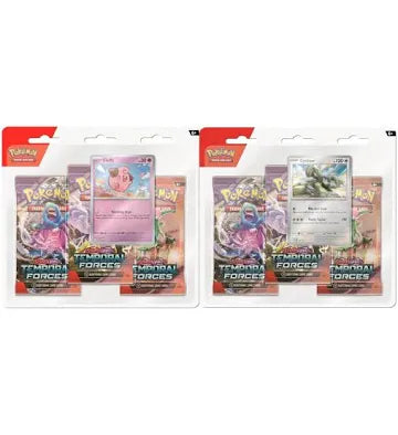 Pokemon TCG: Scarlet & Violet - Temporal Forces 3 Booster Pack Blister Bundle