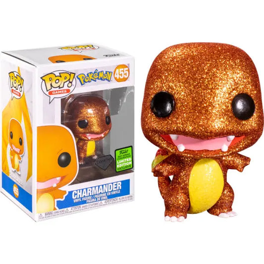 FUNKO POP! POKEMON CHARMANDER DIAMOND **2021 ECCC SPRING CON EXCL** #455