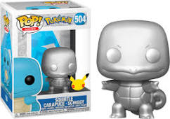 FUNKO POP! POKEMON - SQUIRTLE SILVER METALLIC 25TH ANNIVERSARY #504